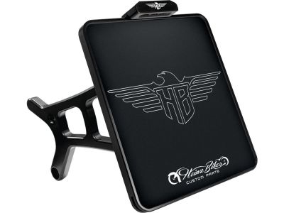 921702 - HeinzBikes Side Mount License Plate Kit Italy specification 177x177mm Black Anodized