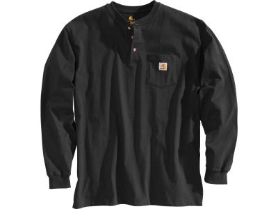 922979 - CARHARTT Loose Fit Heavyweight Long Sleeve Pocket Henley Shirt | S
