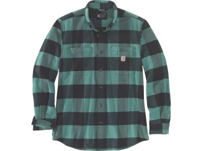 923040 - CARHARTT Rugged Flex Relaxed Fit Midweight Flannel Long Sleeve Plaid Shirt | S