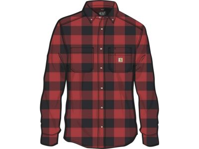 923045 - CARHARTT Rugged Flex Relaxed Fit Midweight Flannel Long Sleeve Plaid Shirt | S