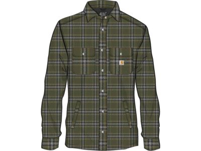 923060 - CARHARTT Relaxed Fit Heavyweight Flannel Sherpa-Lined Shirt Jac | S