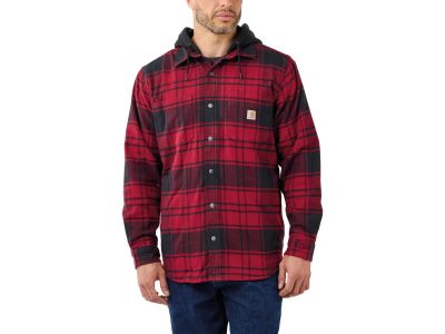 923068 - CARHARTT Rugged Flex Relaxed Fit Flannel Fleece-Lined Hooded Shirt Jacket | XL