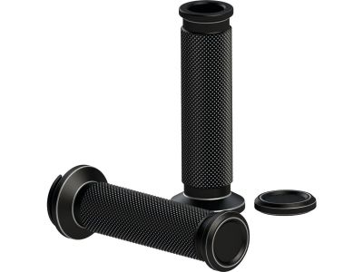 923644 - Thunderbike SP-S Grips Black Cut Anodized 7/8" Throttle By Wire
