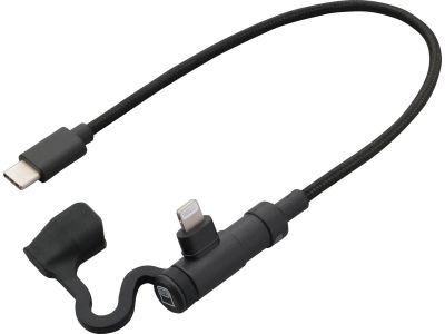 923954 - DAYTONA L-Shaped USB Cable USB Connector Type C to Lightning