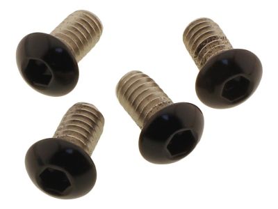 924709 - screws4bikes Headlamp-/Fork Cover Screw Kit Gloss Black Powder Coated