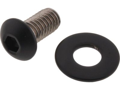 924714 - screws4bikes Aircleaner Screw Kit Supplied are 1 screw and 1 washer Satin Black Powder Coated