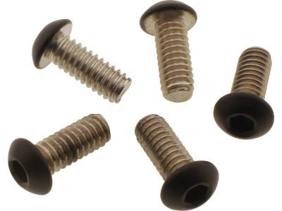 924716 - screws4bikes Aircleaner Screw Kit Supplied are 5 screws Satin Black Powder Coated
