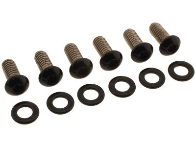 924728 - screws4bikes Derby Cover Screw Kits Gloss Black Powder Coated