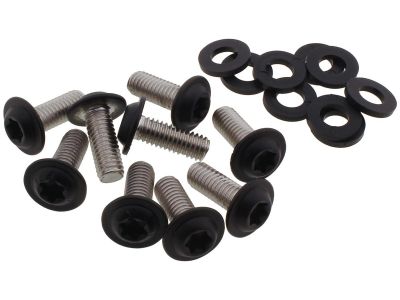 924737 - screws4bikes Chin Fairing Screw Kit Satin Black Powder Coated