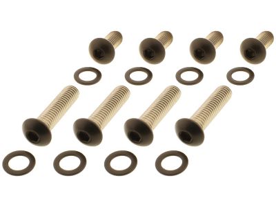 924745 - screws4bikes Fender Strut Screw Kits Supplied are 8 screws and 4 washers Satin Black Powder Coated