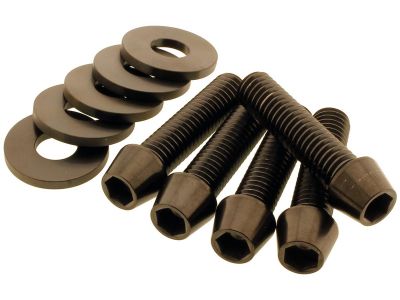 924749 - screws4bikes Sprocket/Pulley Screw Kit 5 Conical Allen Head Screws, 5 Washers Titanium Satin