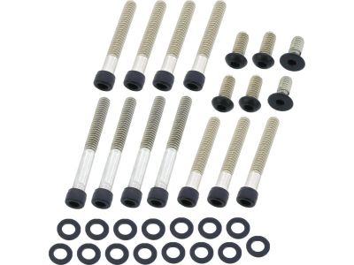 924755 - screws4bikes Primary Cover Screw Kit For Sportster Satin Black Powder Coated