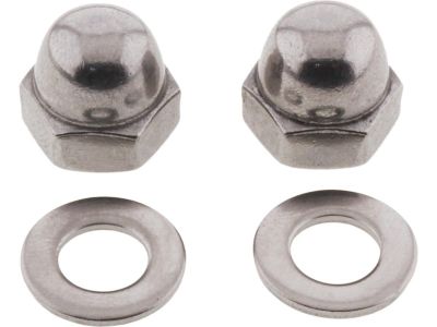 924856 - screws4bikes Mirror Nuts Kit Stainless Steel