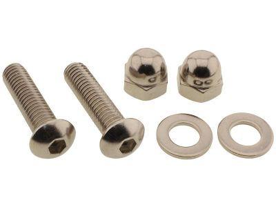 924857 - screws4bikes Standard Male Mount Foot Peg Screw Kit Stainless Steel