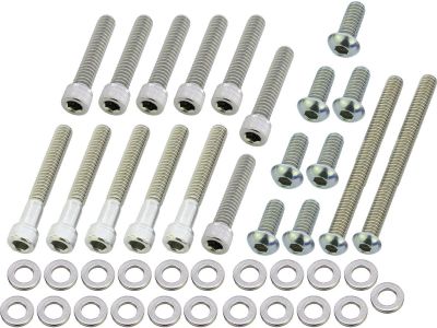 924860 - screws4bikes Primary Cover Screw Kit For Dyna, Softail Stainless Steel