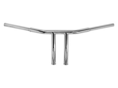 925160 - BURLY 9.5" T-Bar Handlebar Center Width: 225 mm 4-Hole Chrome 1 1/4" Throttle By Wire Throttle Cables