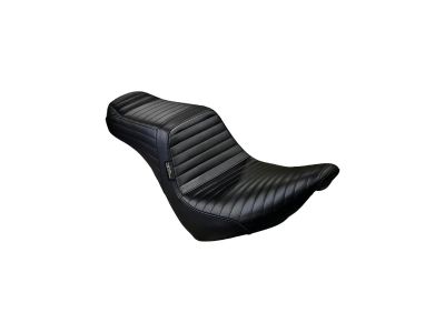 926435 - Le Pera Tailwhip Seat Pleated, Driver Seating: 10.75" Wide with 6" of Back Support, Passenger Seating 7" Wide Black Vinyl