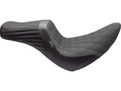 926443 - Le Pera Tailwhip Seat Double Diamond Gripp Tape, Driver Seating: 12.25" Wide, Passenger Seating 7" Wide Black Vinyl