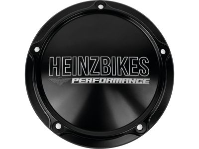 926584 - HeinzBikes Performance Derby Cover 5-Hole Gloss Black Anodized