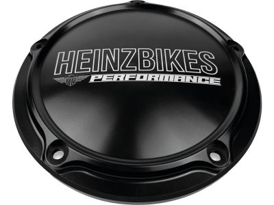 926586 - HeinzBikes Performance Derby Cover 5-Hole Gloss Black Anodized