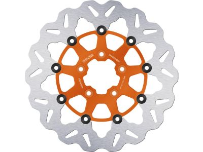 926609 - Galfer Colored Disc Wave DF FLW Floating Brake Disc Anodized Inner Aluminium Carrier Orange 11,5" Front