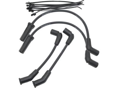 928097 - BLUE STREAK Silicone Spark Plug Wire Set of 4 Cables Black