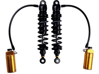 928123 - Öhlins STX 36 Blackline Twin Shock Absorber with Golden Reservoir Length: 310,5 mm, Stroke 78,5 mm, Mounted Spring: 66420-026 (26 N/mm) Blackline Gold