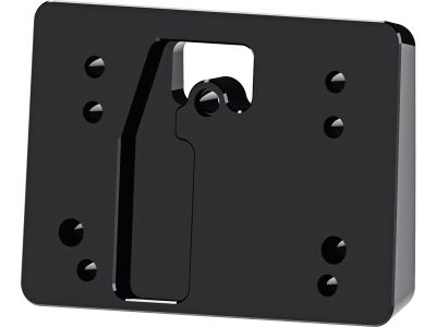 929318 - Thunderbike Helix Mid-Mount License Plate Base Plate Adapter Black