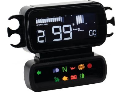929393 - KOSO D2 Multifuncton Speedo- and Tachometer for Baggers 8 Color Changeable Display