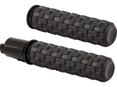 929990 - ARLEN NESS AirTrax Grips Black Rubber, Black Endcaps 1" Throttle By Wire