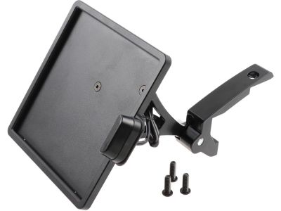 930046 - CULT WERK Slide-In Frame Side Mount License Plate Bracket Austria 210 x 170 mm Black Powder Coated