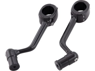 930207 - ARLEN NESS Forged Highway Peg Mounts Accepts HD Type Shifter Pegs (5/16"-24) Black Anodized