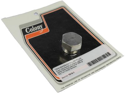 930466 - COLONY OE Reproduction Transmission Filler Plug Cadmium Plated 7/8"-18