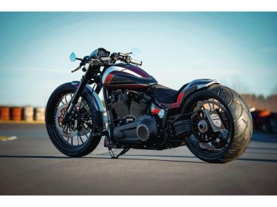 930672 - Thunderbike GP-Style Rear Fender For 240-260/18", With Taillight and Turn Signals Raw