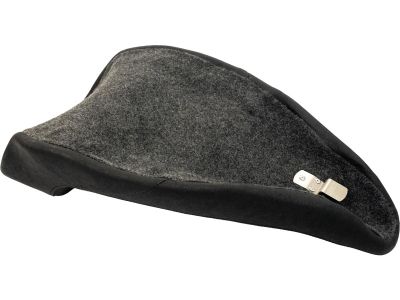 930720 - Vinyl Leather Solo Seat Plain, For Thunderbike Steel Fender 260/18" and OE Tank Black