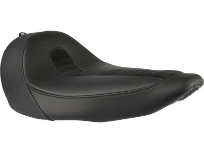 930725 - Genuine Leather Solo Seat For Thunderbike Steel Fender 200/18" and Thunderbike Tank (Narrow Frame Models) Black