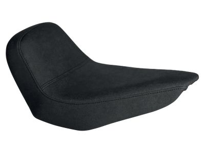 930726 - Vinyl Leather Solo Seat Plain, For Thunderbike Steel Fender 200/18" and OE Tank (Narrow Frame Models) Black