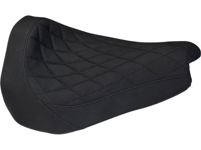 930733 - Vinyl Leather Solo Seat Diamond Stitch, For Thunderbike GP Style Fender 260/18" and OE Tank Black