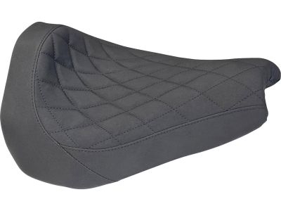 930735 - Vinyl Leather Solo Seat Diamond Stitch, For Thunderbike GP Style Fender 260/18" and OE Tank Black