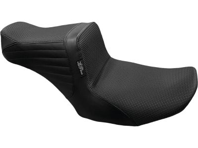 930842 - Le Pera Tailwhip Seat Basket Weave, Driver Seating: 12.5" Wide, Passenger Seating 7,5" Wide Black Vinyl