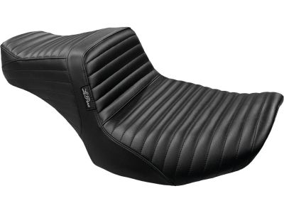 930844 - Le Pera Tailwhip Seat Pleated, Driver Seating: 12.5" Wide, Passenger Seating 7,5" Wide Black Vinyl