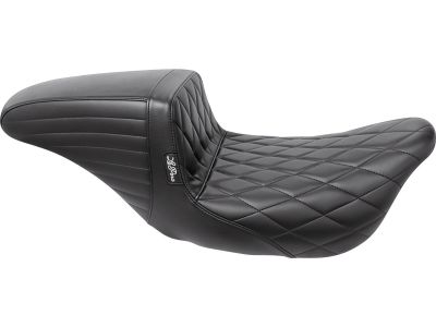 930846 - Le Pera Kickflip Seat Double Diamond, 12,5" Seating Area Black Vinyl