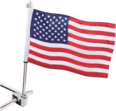 05211581 - SHOW CHROME FLAG POLE W/FLAG ACORN