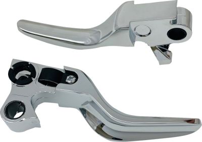 06102302 - DRAG SPECIALTIES LEVER SET SHORT CHROME 96-17 B