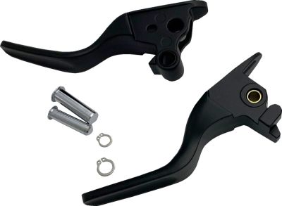 06102324 - DRAG SPECIALTIES LEVER SET SHORT MATTE BLACK 18