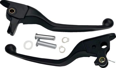 06102326 - DRAG SPECIALTIES LEVER SET NARROW MATTE BLACK 2