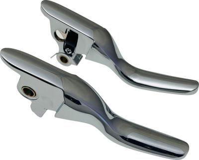 06102327 - DRAG SPECIALTIES LEVER SET SHORT CHROME 21-23 T