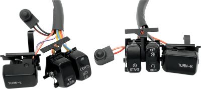 06160054 - DRAG SPECIALTIES SWITCH KIT BLK 96-13 BT