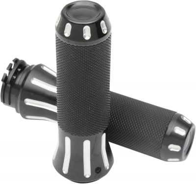 06301612 - DRAG SPECIALTIES GRIPS CUSTOM BLACK CUT