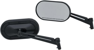 06401090 - Küryakyn MIRROR HEAVY IND SAT BLK